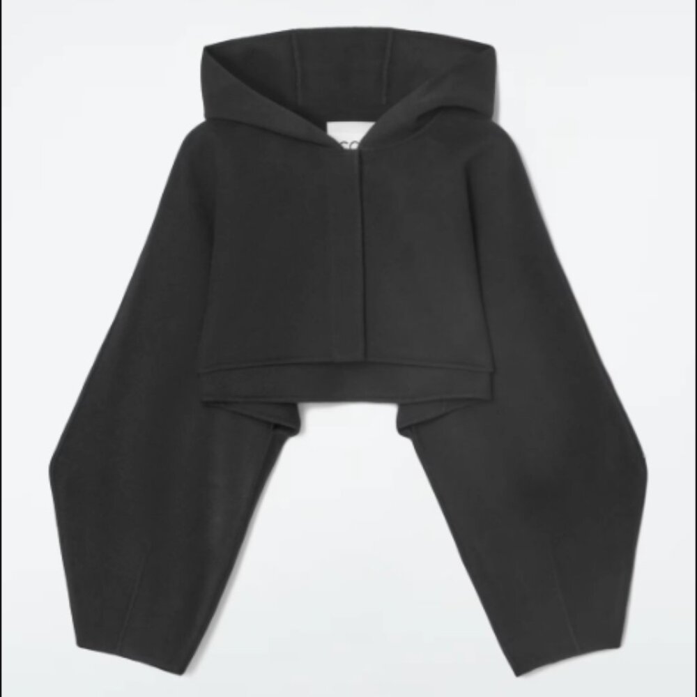 ISO!!! COS CROPPED DOUBLE-FACED WOOL HOODED JACKET